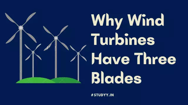 Wind Turbines Have Three Blades