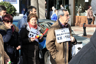 Manifestación del colegio La Milagrosa