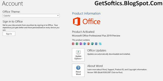 Microsoft Office Professional Plus 2019 32 Bit / 64 Bit Free Download