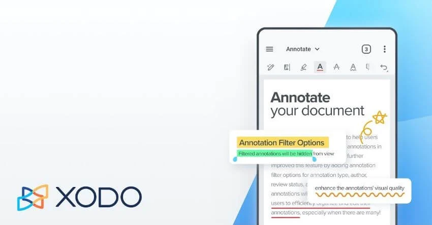 Xodo, تطبيق, PDF, محسن, بالكامل, لمستخدمي, الهواتف, المحمولة