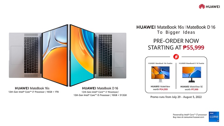 HUAWEI MateBook 16s and D16