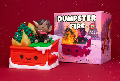 Dumpster Fire️ Merry Krampus Edition Vinyl Figure by 100% Soft