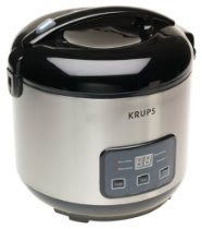 Krups FDH212 10-Cup Automatic Rice Cooker with Slow Cooker and Steamer
