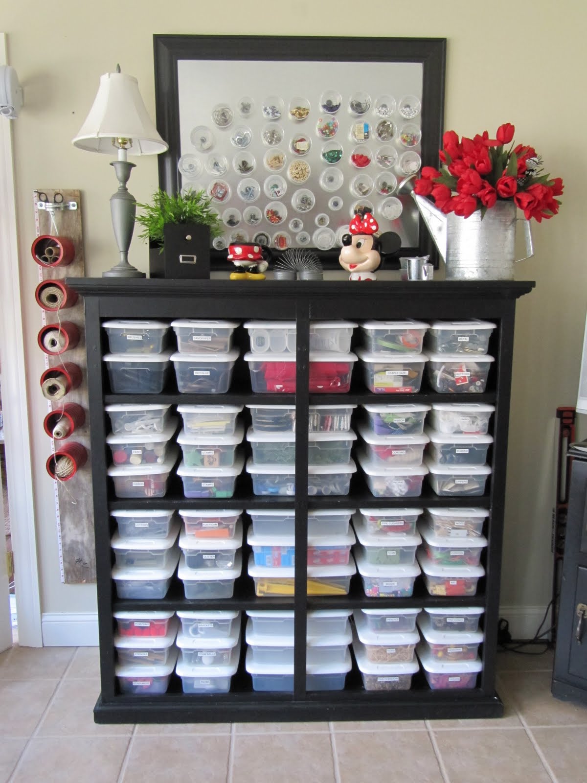 Bead Storage - Craft Room Ideas title=