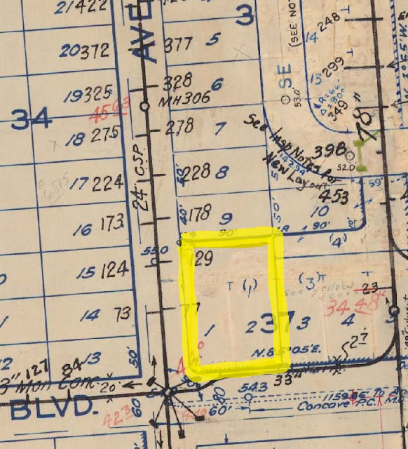 2209 SE Bybee, Portland, Oregon, 1939 sewer assets map #3732