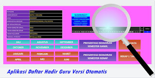 Daftar Hadir Guru berupa Aplikasi