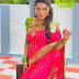 Actress Delna Davis Latest Photoshoot in Pink Saree