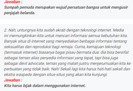 KUNCI JAWABAN bahasa indonesia kelas 8 smp Kegiatan 7.3 halaman 183