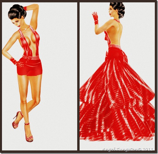 Le femme prive couture mini & ball gown collage ~ Gelese Giano