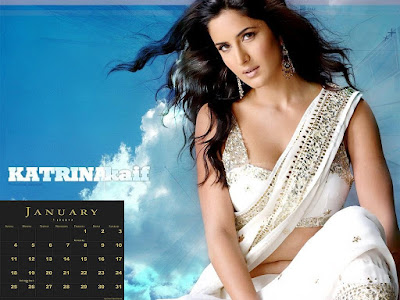  Desktop Calendar,Bollywood Actress 2009 Desktop Wallpaper, Katrina Kaif 
