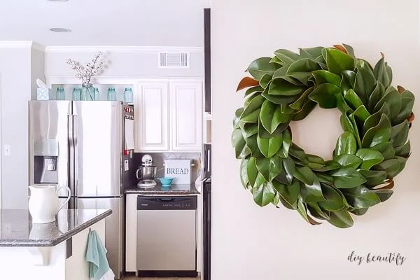 fresh magnolia wreath