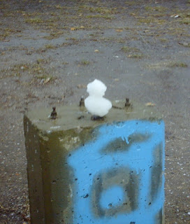 el muñeco de nieve más chico del mundo