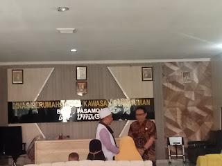 Beberapa hal di sampaikan saat DISPERKIM kabupaten Sukabumi gelar halal bihalal