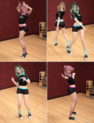 K-Pop Dance Poses for Kanade 8 and Genesis 8 Female