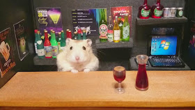 Cute tiny hamsters running their own businesses (19 pics), hamster serving drink and food, hamster with miniature store