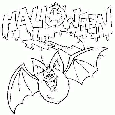 Halloween Bat Coloring Pictures