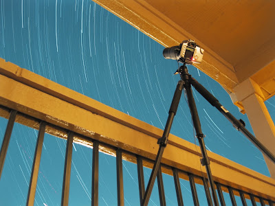 star trails and camera