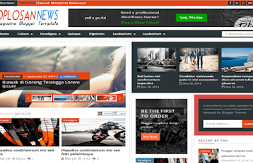 Oplosan News Blogger Template