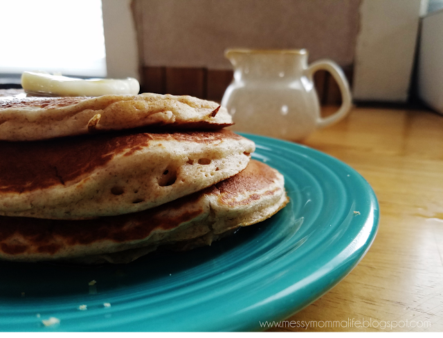 Side View of Pancakes