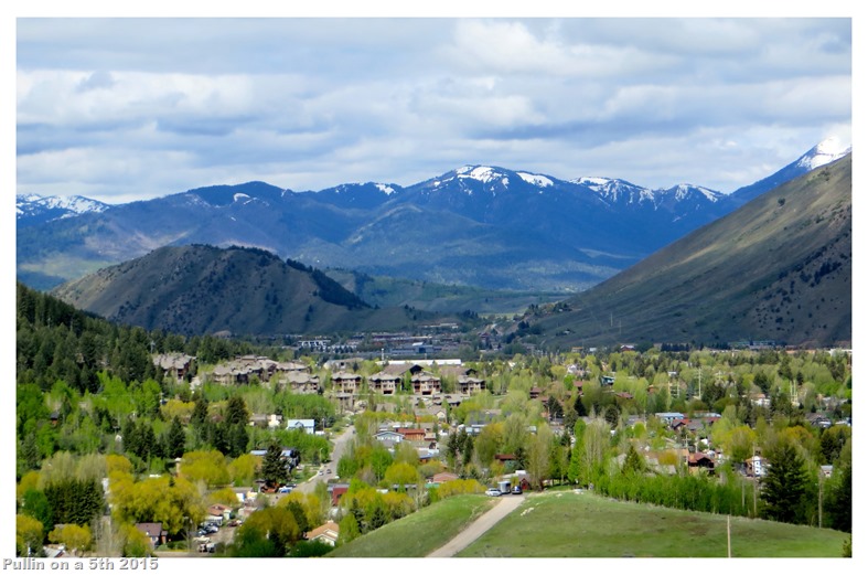 View of the south east part of Jackson, Wy