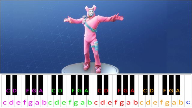 Hootenanny (Fortnite) Piano / Keyboard Easy Letter Notes for Beginners