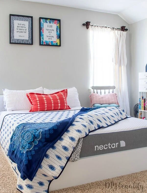 Nectar mattress on DIY platform bed