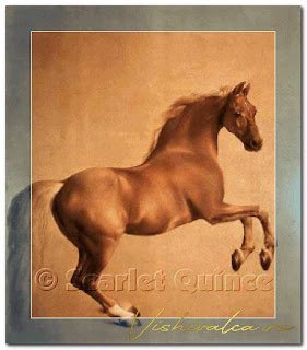 Download cross stitch scheme STU002 "Whistlejacket" Scarlet Quince