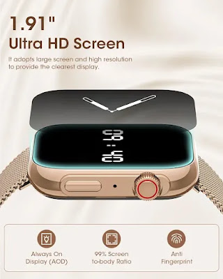 Review Banlvs G36 Gold Women HD Fitness Tracker Smart Watch