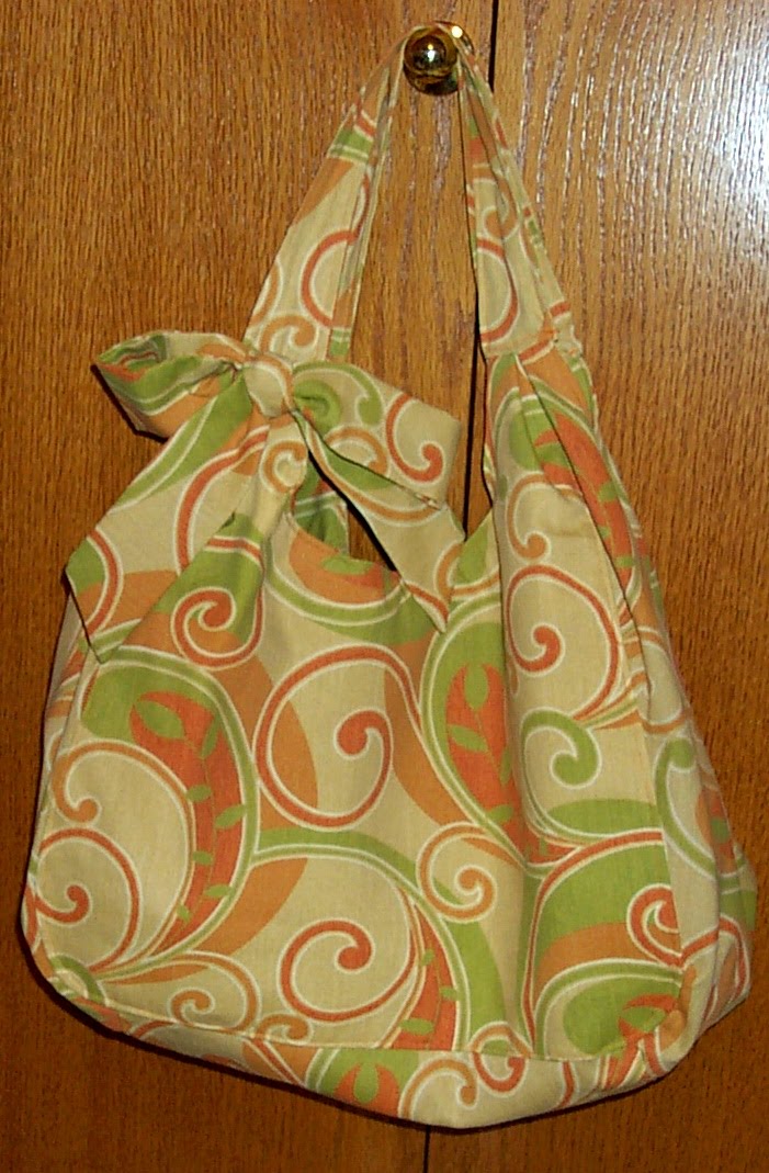 Marie Salistean's Large Fabric Hobo Bag with Bow