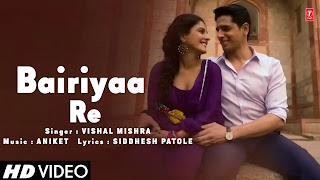 Bairiyaa Re Lyrics - Vishal Mishra - Indian Police Force (2024)