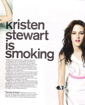 The Refreshingly Honest Kristen Stewart is Smoking: Nylon Magazine Scans 