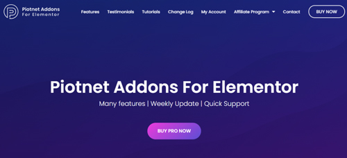 Piotnet Addons For Elementor Pro v6.4.4 – addon for Elementor
