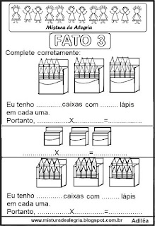 Tabuada de multiplicação do 3 ilustrada