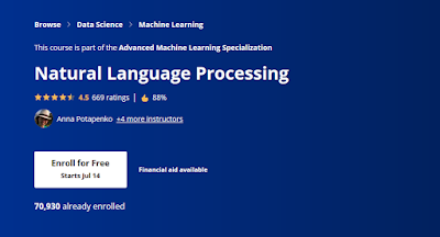 best course to learn natural language processing in Coursera