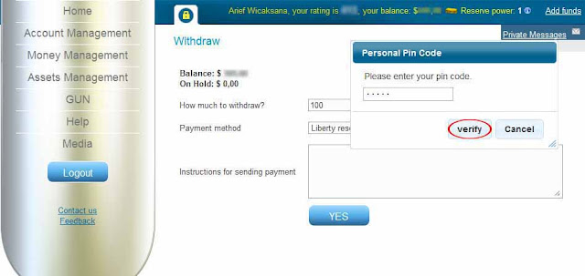 PIN Withdraw