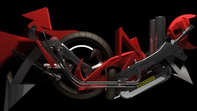 graffiti 3d, digital graffiti, motorcycle graffiti