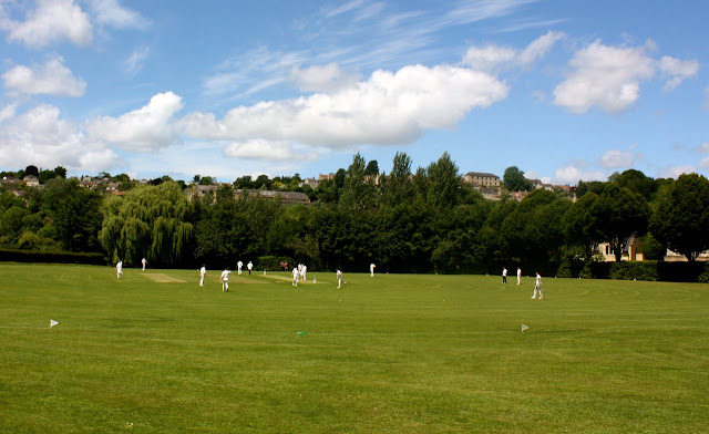 Cricket match in Bradford-on-Avon, England