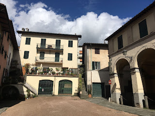 A small city square