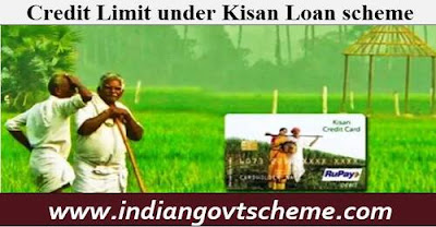 Credit Limit under Kisan Loan scheme
