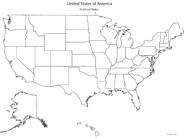 united states map without labels