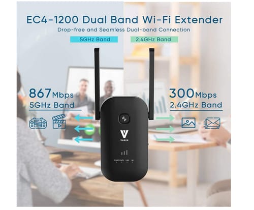 VANIN EC4-1200 WiFi Range Extender Repeater