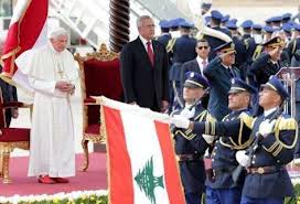  Ceremonia de bienvenida en el Aeropuerto internacional Rafik Hariri de Beirut (14 de septiembre de 2012)