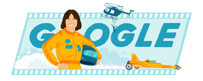 What is on today's google home page - Kitty O'Neil's 77th Birthday
