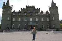 Dan in front of Inverary castle