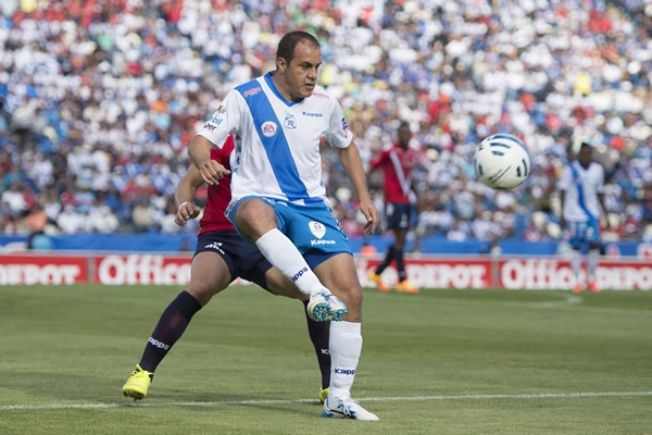 El futbolista mexicano, Cuauhtémoc Blanco, en su regreso a la Primera División del futbol mexicano con el Club Puebla. Partido de la jornada 2 del Apertura 2014 de la Liga MX, Puebla vs. Veracruz | Ximinia