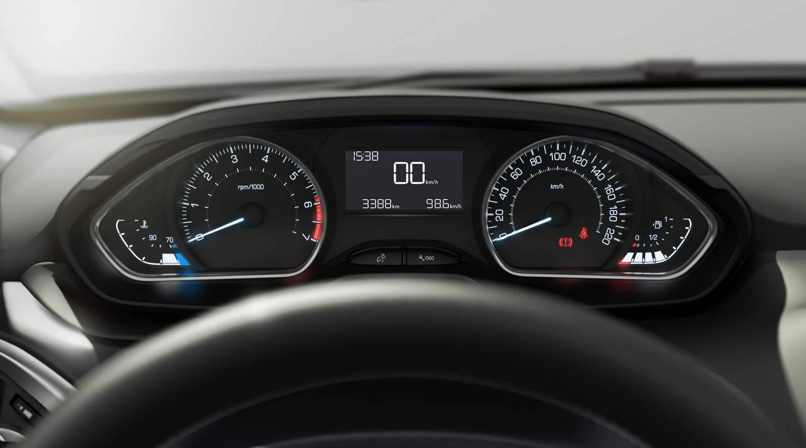 novo Peugeot 208 2014 - painel de instrumentos