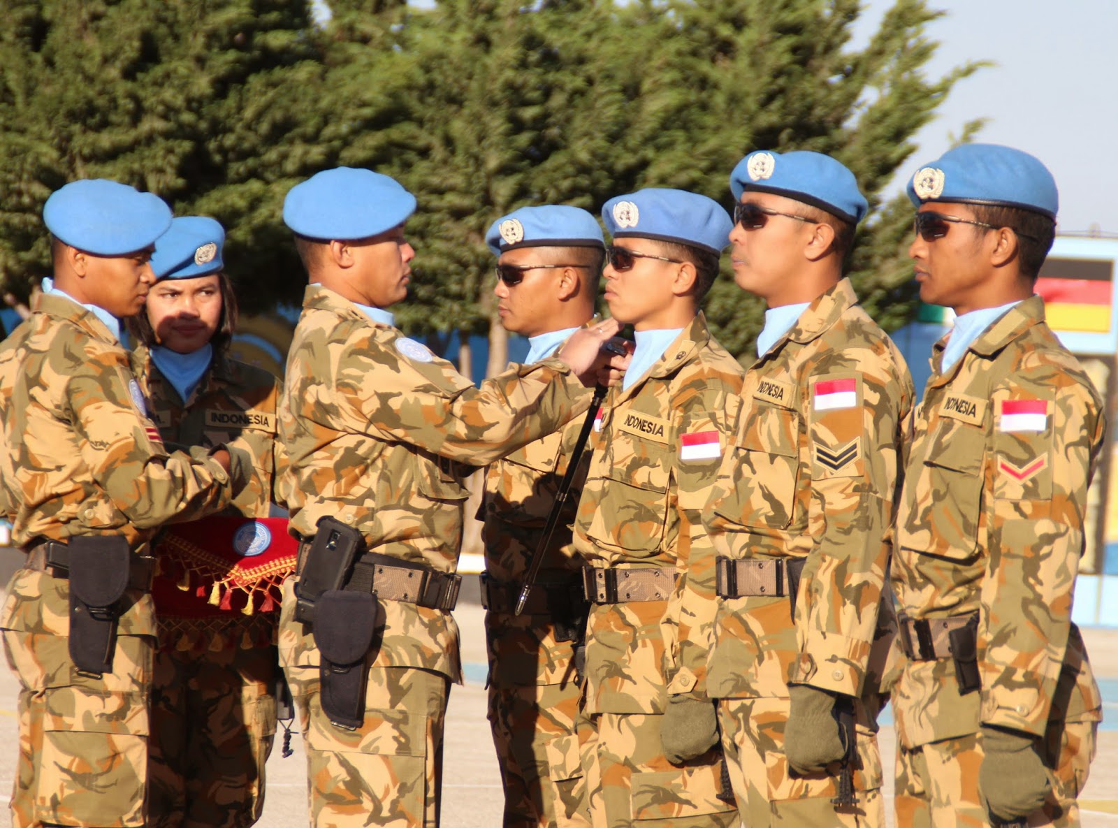 .: 9 Prajurit POM TNI naik pangkat di Lebanon
