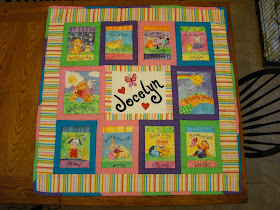 Fabric book panel quilt