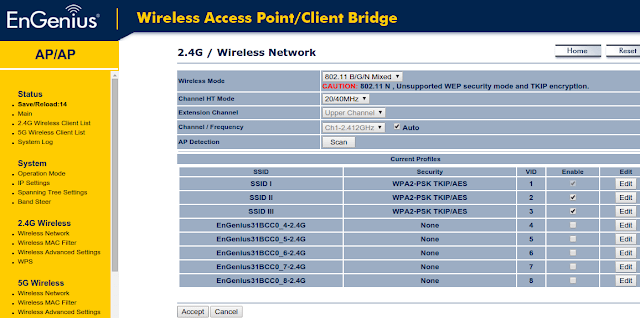  Salah satu kelebihan Access Point EnGenius EAP Setting Multiple SSID & VLAN di EnGenius EAP600