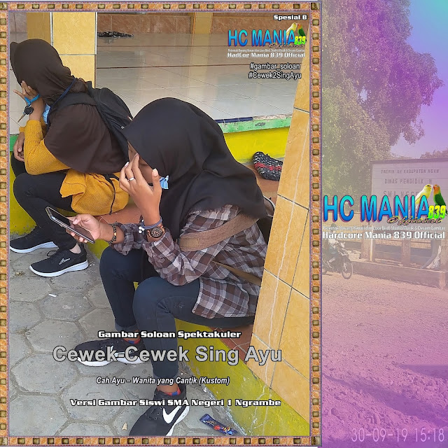 Gambar Soloan Spektakuler - Gambar Siswa-Siswi SMA Negeri 1 Ngrambe Versi Cah Ayu Khas Spesial B - Soloan Edisi 12